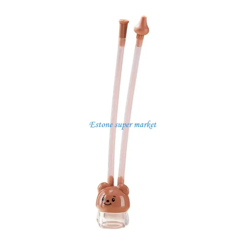 090B Manual Cleaner Baby Nasal Aspirator with Silicone Tip Transparent Mucus Container and Easy Rinse Detachable Structure