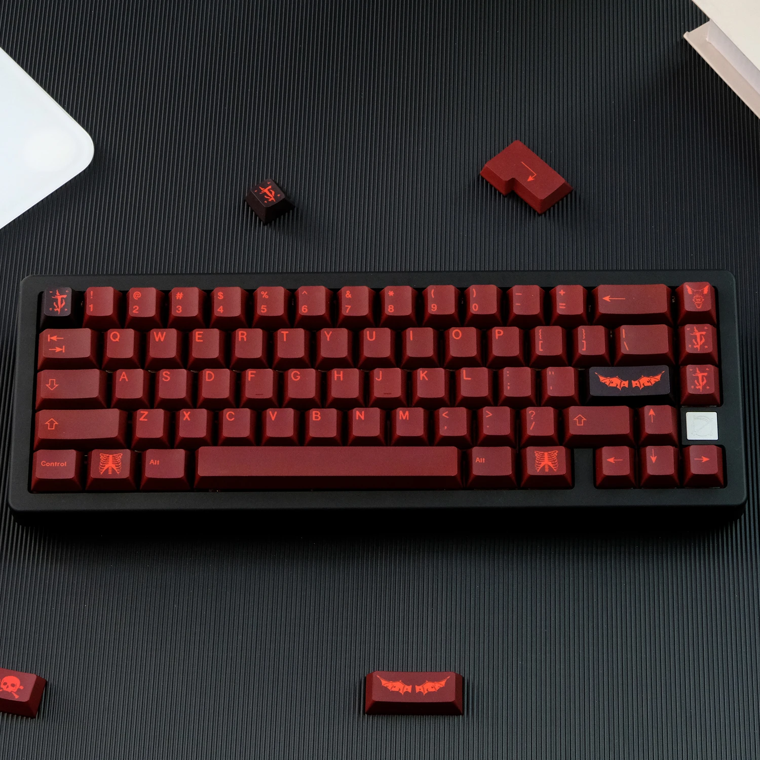 PBT GMK Infernal Keycaps 5-side Dye Sublimation Key Cap Cherry Profile For MX Switch Mechanical Keyboard GK61/64/68/75/84/87/980
