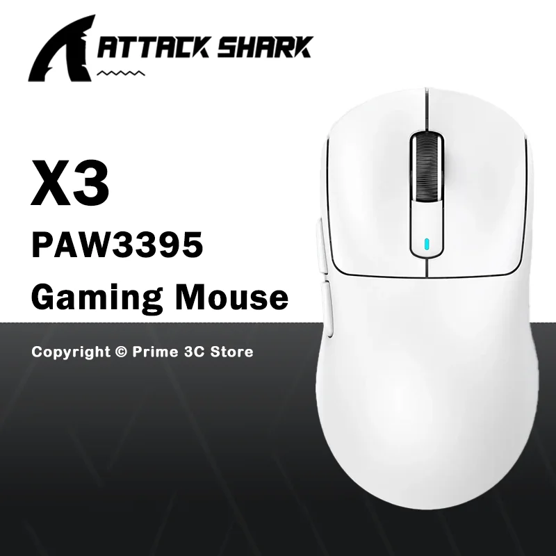 ATTACK SHARK X3 X3Pro 8K Wireless Gaming Mouse 26K DPI Tri-Mode Bluetooth Wired 2.4G Ultra-Light Ergonomic For VALORANT, FPS