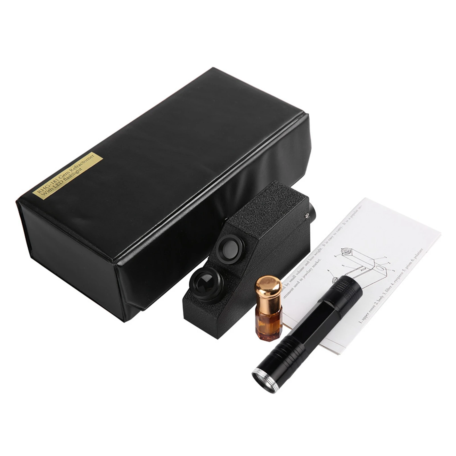 RHG181 1.301.81 Professional Gemstone Ldentification Gem Refractometer