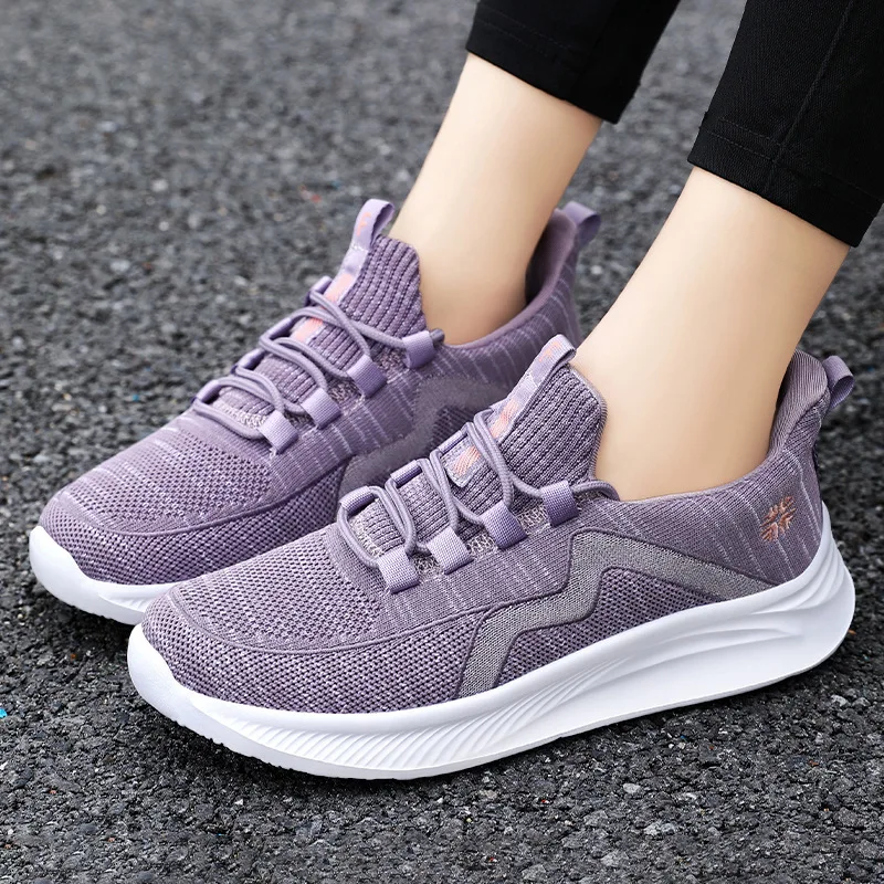 Women's breathable soft sole casual new single shoe, walking shoes, trendy sports women's shoes