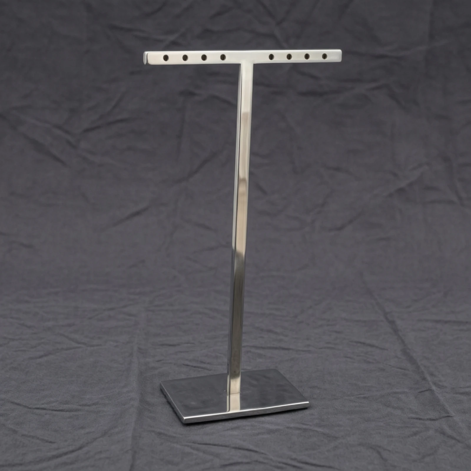 T-Shaped Earring Display Stand Stable Countertop Earring Stand with Holes Sturdy Retail for Boutique Owners, Shelf, Vanity Table