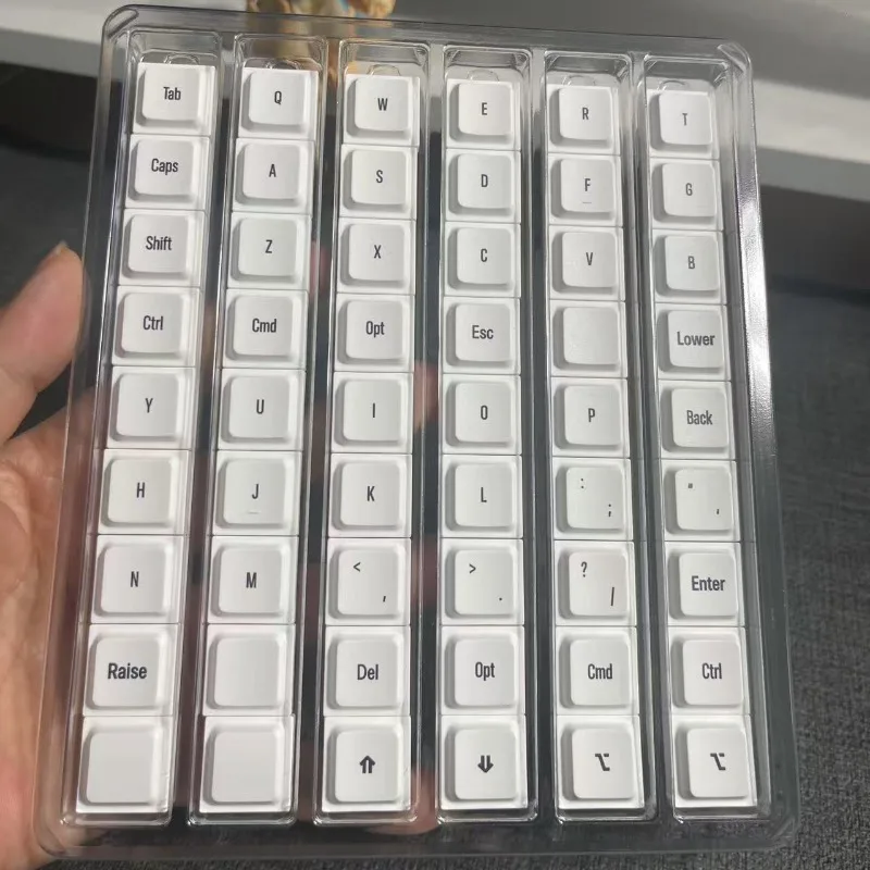 Cornix Keycap LCK LAK Thin Keycap PC Semi Transparent Custom Personalized Keycap Cross Switch