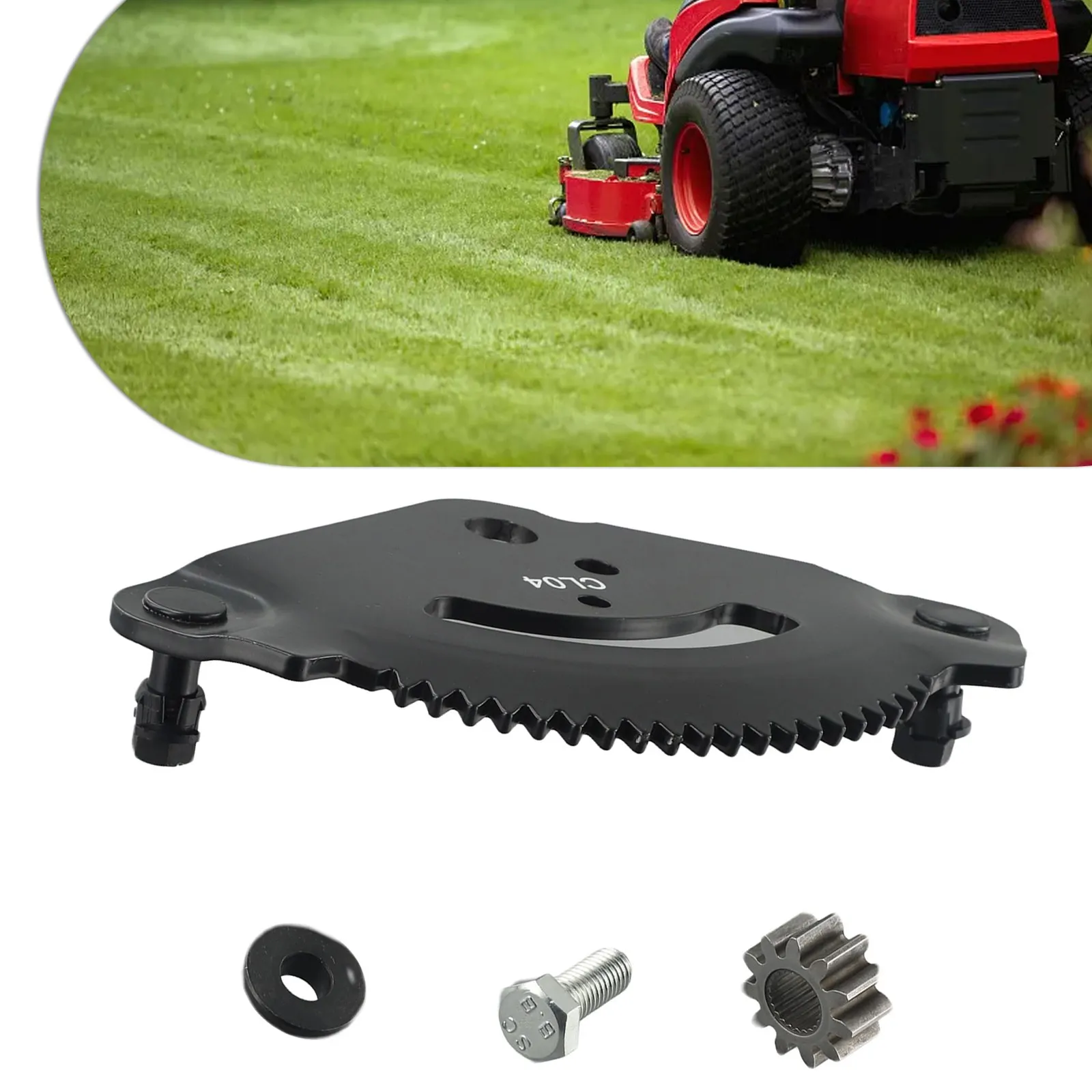 for Lawn Mower Spare for Lawn Mower Steering Sector for pla Mounting Accessories Rebuild Plate Kit Gear Plate Kit Metal
