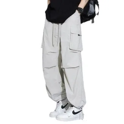 Trousers Men's Summer Pants Teen Breathable Black Menswear