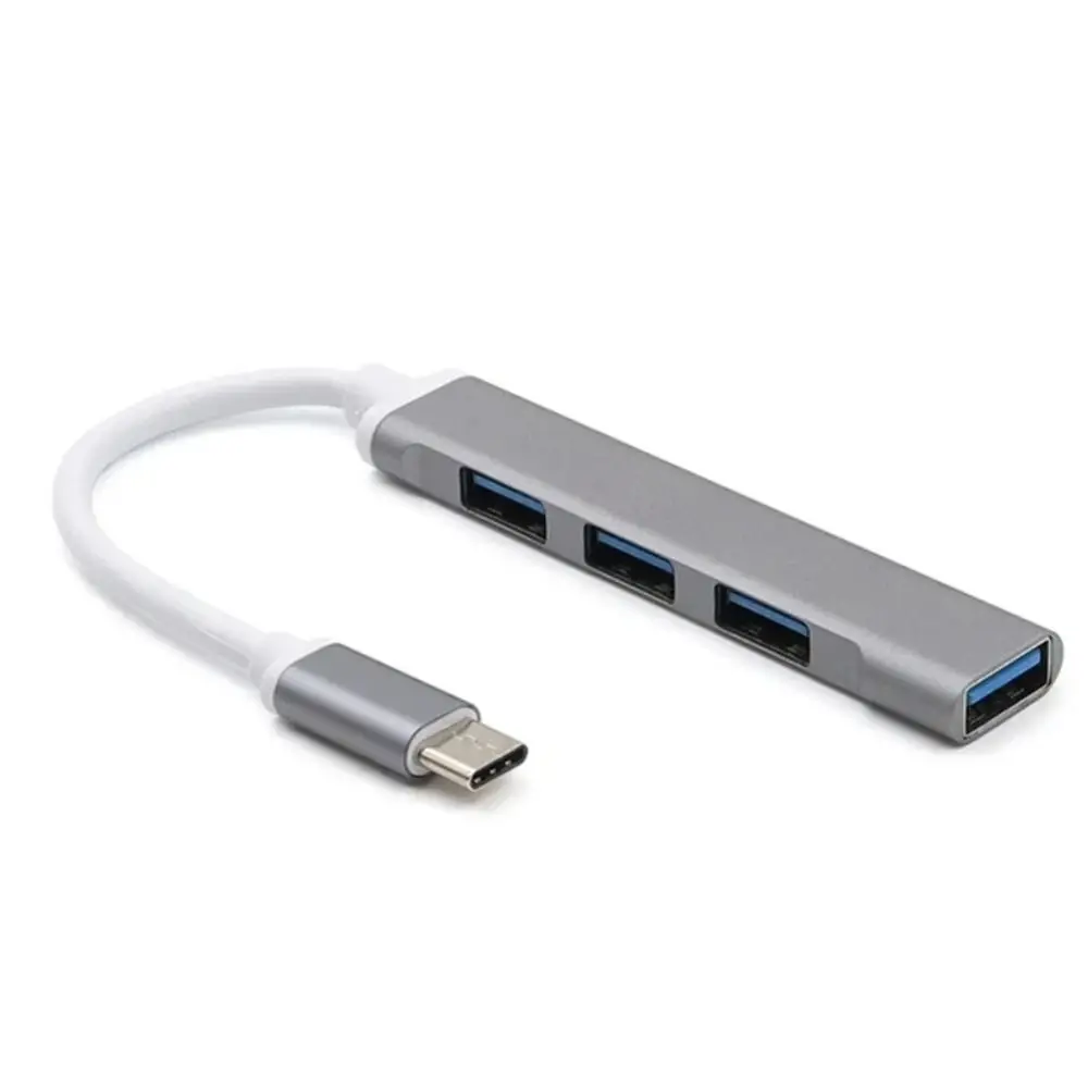 4 Port USB 3.0 Hub OTG Multiport Type C Splitter High Speed Stable USB&Type-c Adapter for PC Computer Accessories PC