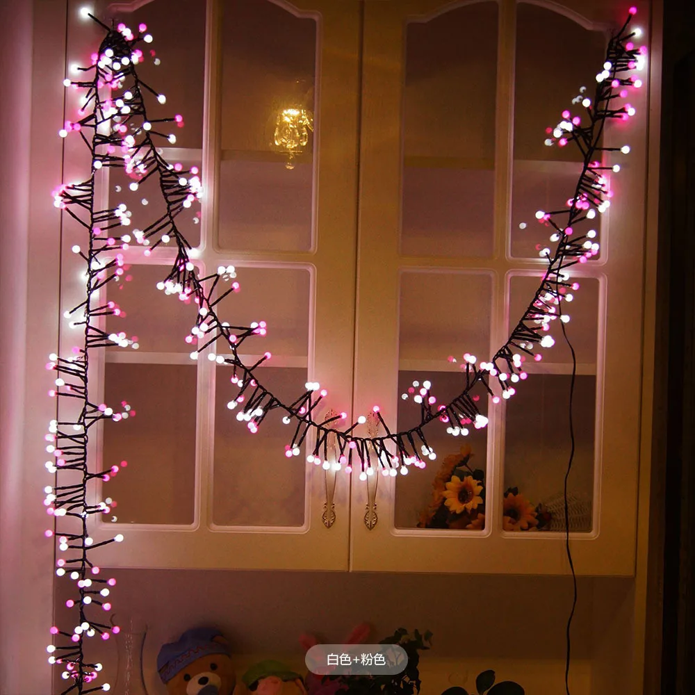 400 LED Solar-Powered Colorful Fairy Light String Flashing Outdoor Garden Courtyard Atmosphere Decorative Lighting