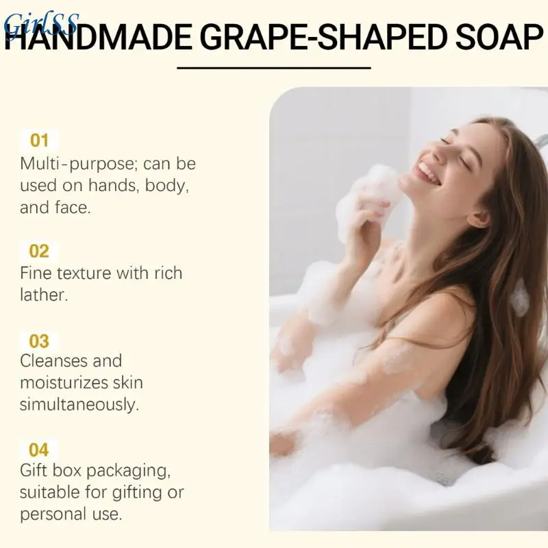 Revitalizing Grape Essences Soap With Glycerin And Plant Base Ingredient For Skin Type T4MB