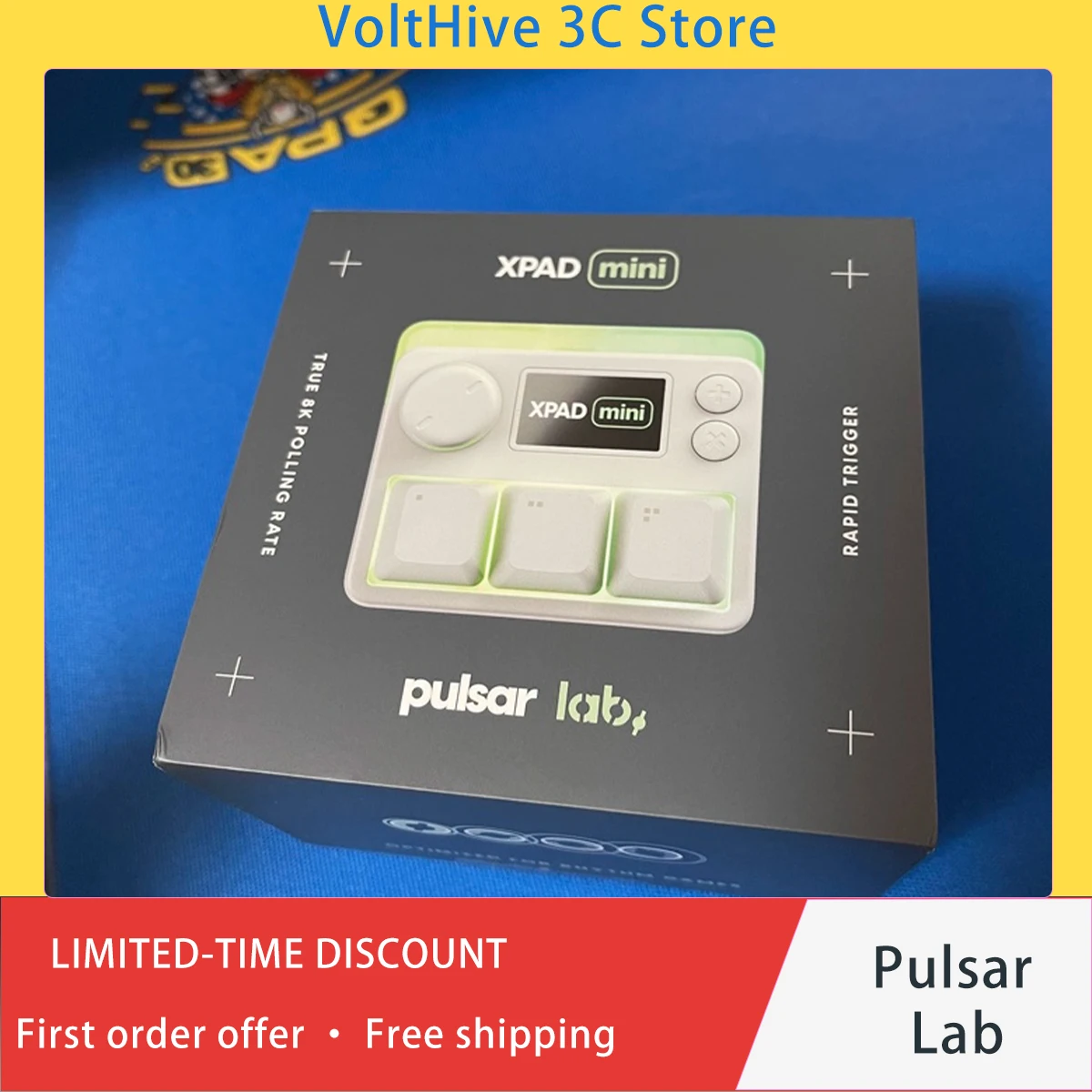 Pulsar Lab XPADmini Wired MagneticSwitch Aluminum Custom Keypad Programmable Rapid Trigger 8K Polling Rate for ESports Gift