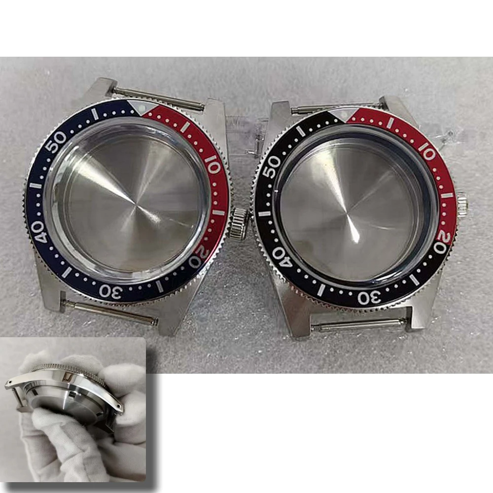 For NH35/36/7S Movement 41 mm Watch Case Stainless Steel Shell Sapphire Crystal for 28.5 mm Dial Black Steel Inner Shadow