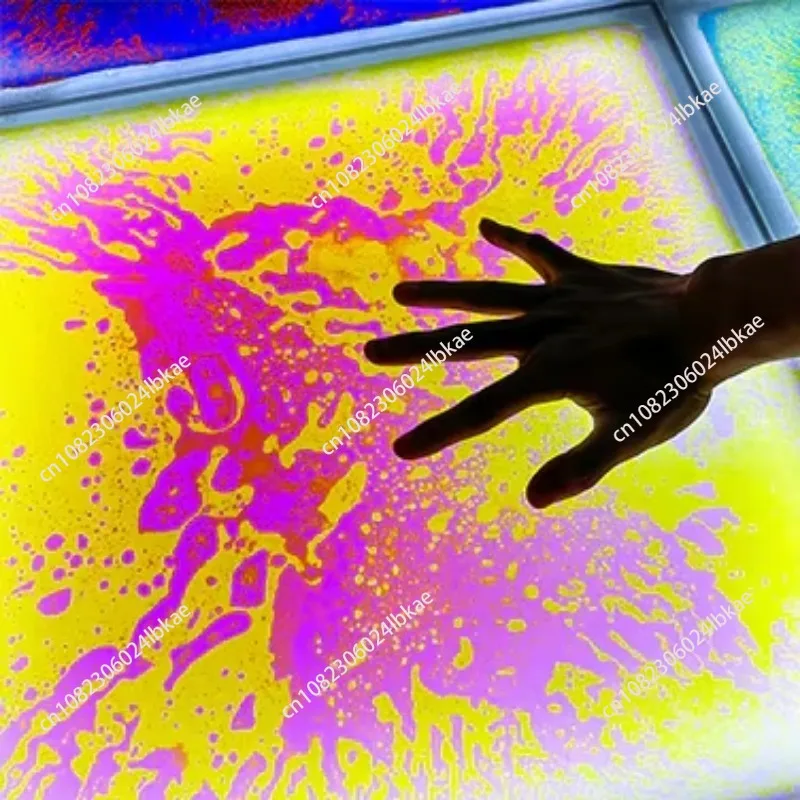 Led light-up liquid floor tiles interactive sensory flooring sensory gel sensory liquid floor mat