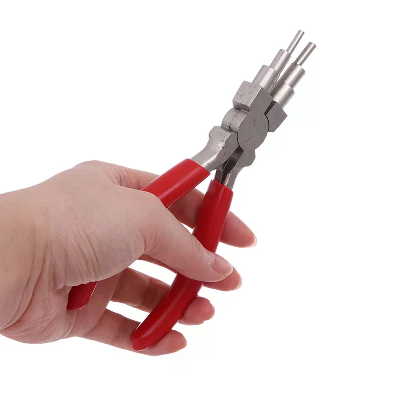 Iron Wire Looping Jewelry Pliers 6-in-1 Bail-Making Pliers With Grip Handle For DIY Ring Making Loops And Jump Rings Tools