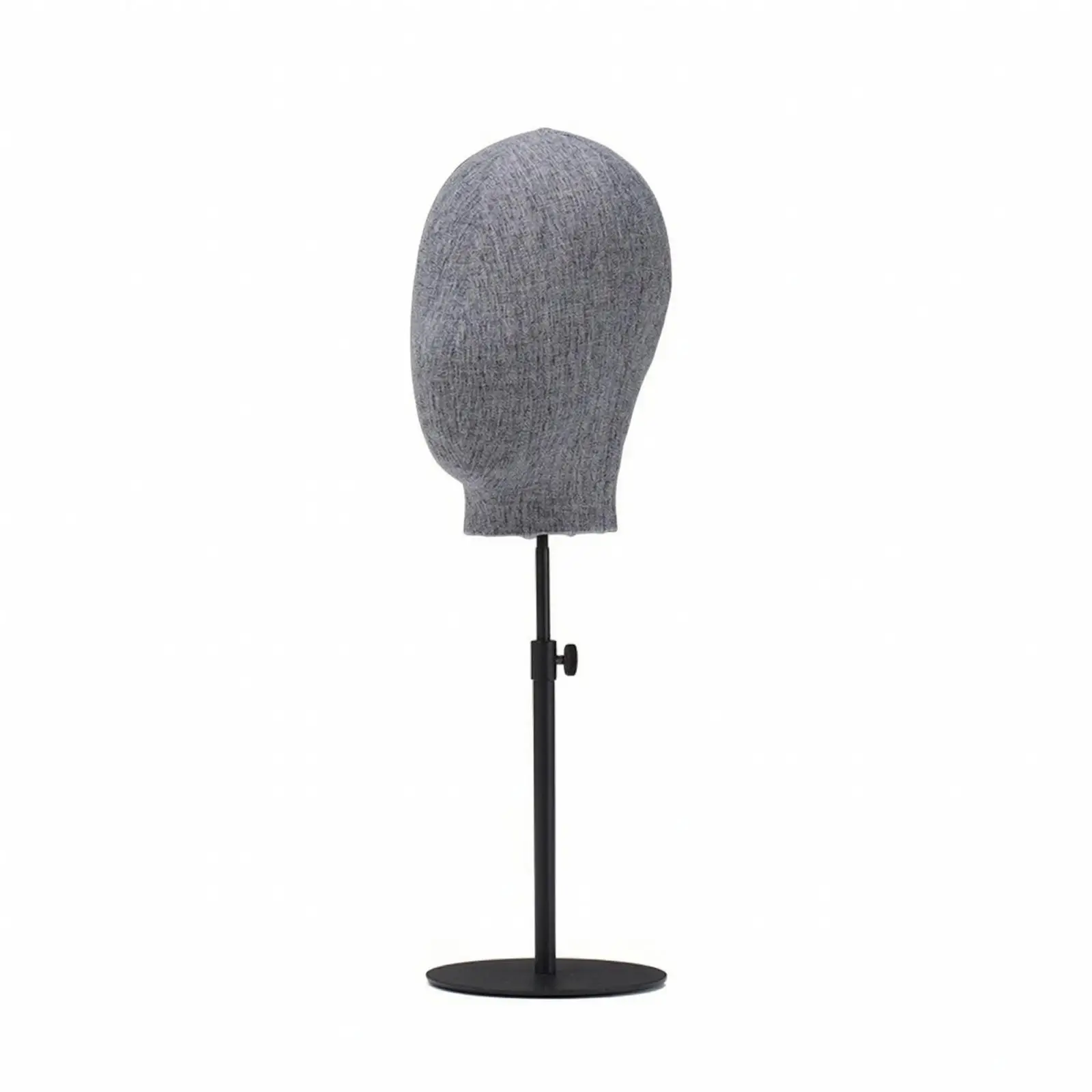 Mannequin Head with Stand textileCovered Hairpiece Display Head Hat Display Stand Bamboo-Linen Professional for Retailers