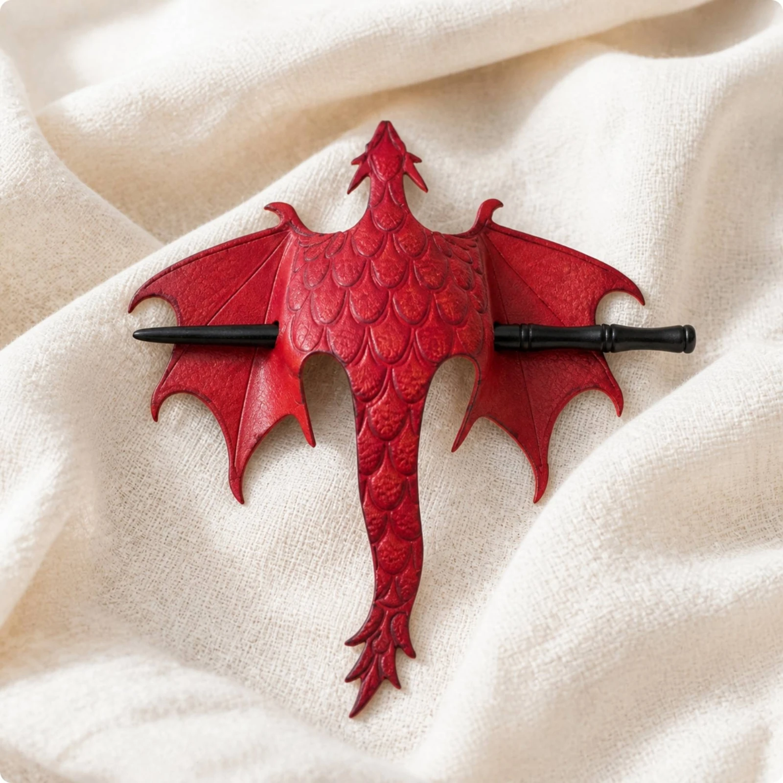 Dragon Hair Accessory with Hair Stick Novelty Gift for Cosplayers, Bun and Updo Hairstyles, Halloween Costumes