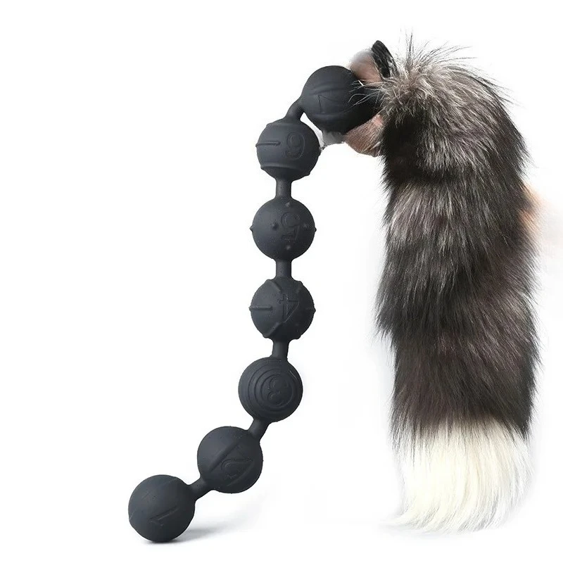 Sex Anal Bead Fox Anal Plug Tail Anal Toys For Women Sex Product Men Butt Plug Silicone Anus Plug Cosplay Sex Toys For Couple