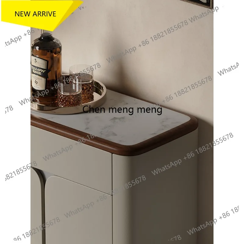 N178 Italian minimalist dining side cabinet integrated storage cabinet against the wall, living room floor high-end light luxury
