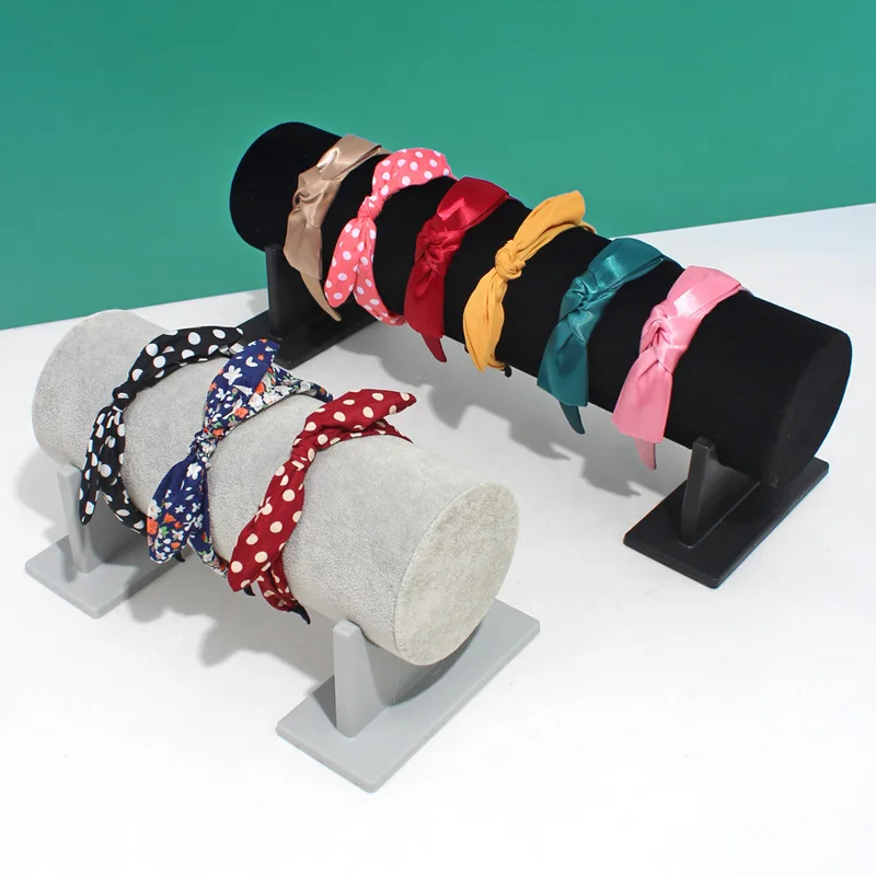 Velvet Headband Display Stand Hair Accessories Hair Ring Storage Rack Jewelry Display Shelf for Stall