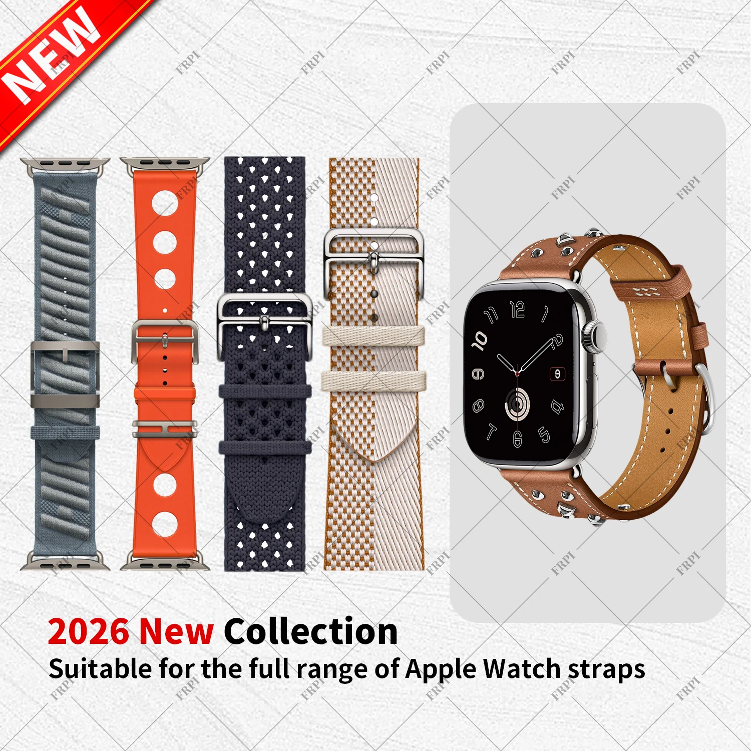 2026 New ScubH Diving En Mer No Tricot Toile H Jeu KilimTwill Jump Attelage for Apple Watch Series12 11 10  9Ultra 4 3 SE 3 2