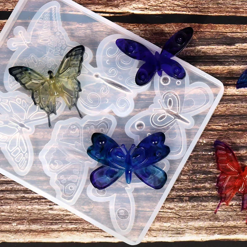 DIY Butterfly Shaped Silicone Mold Pendant Molds Earring Moulds Jewelry Tools Jewelry Accessories