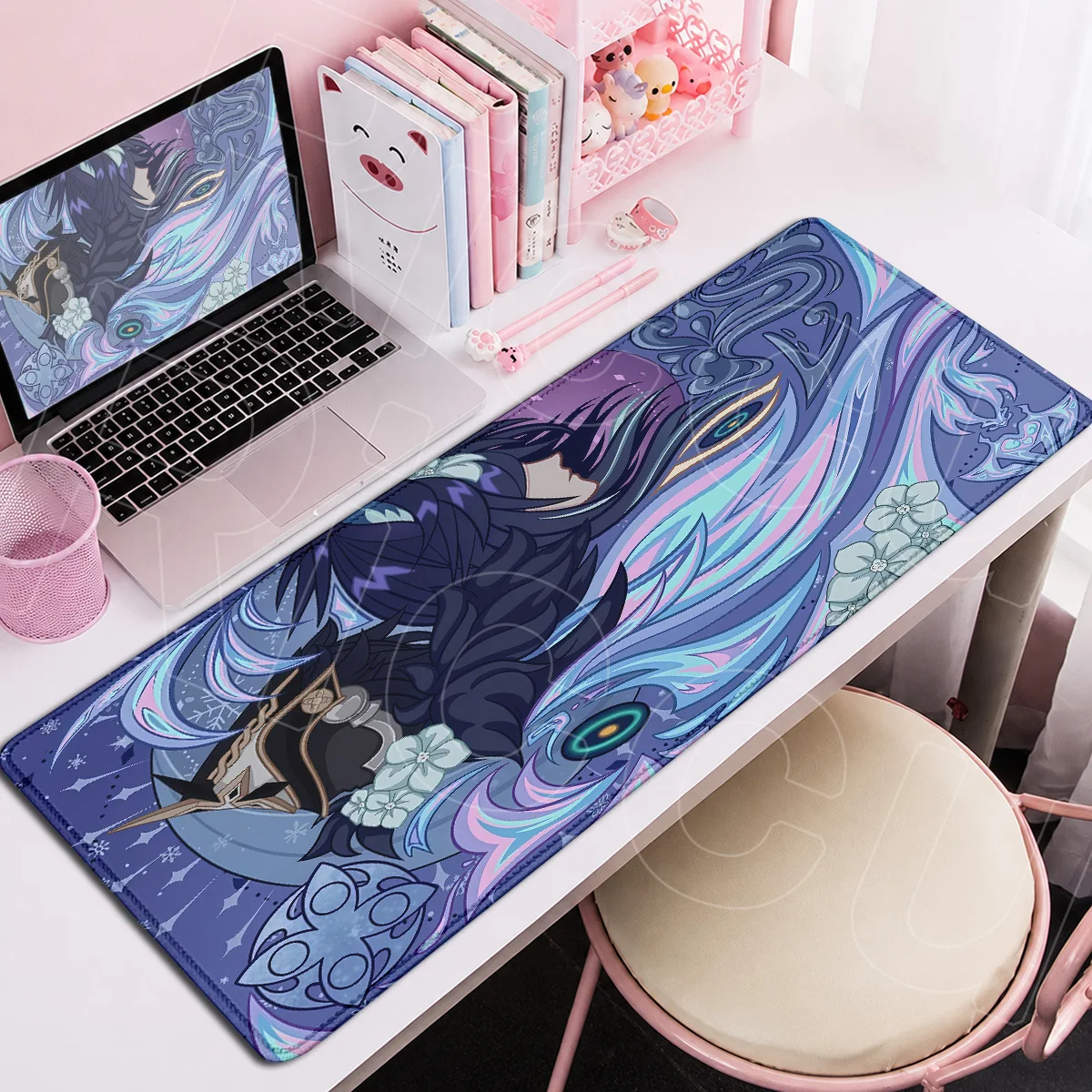 Laptop Anti-slip Office Cabinet Keyboard Desktop Mat Large Washable Capitano Mouse Pad XXL Hot Game Genshin Impact Anime Mauspad