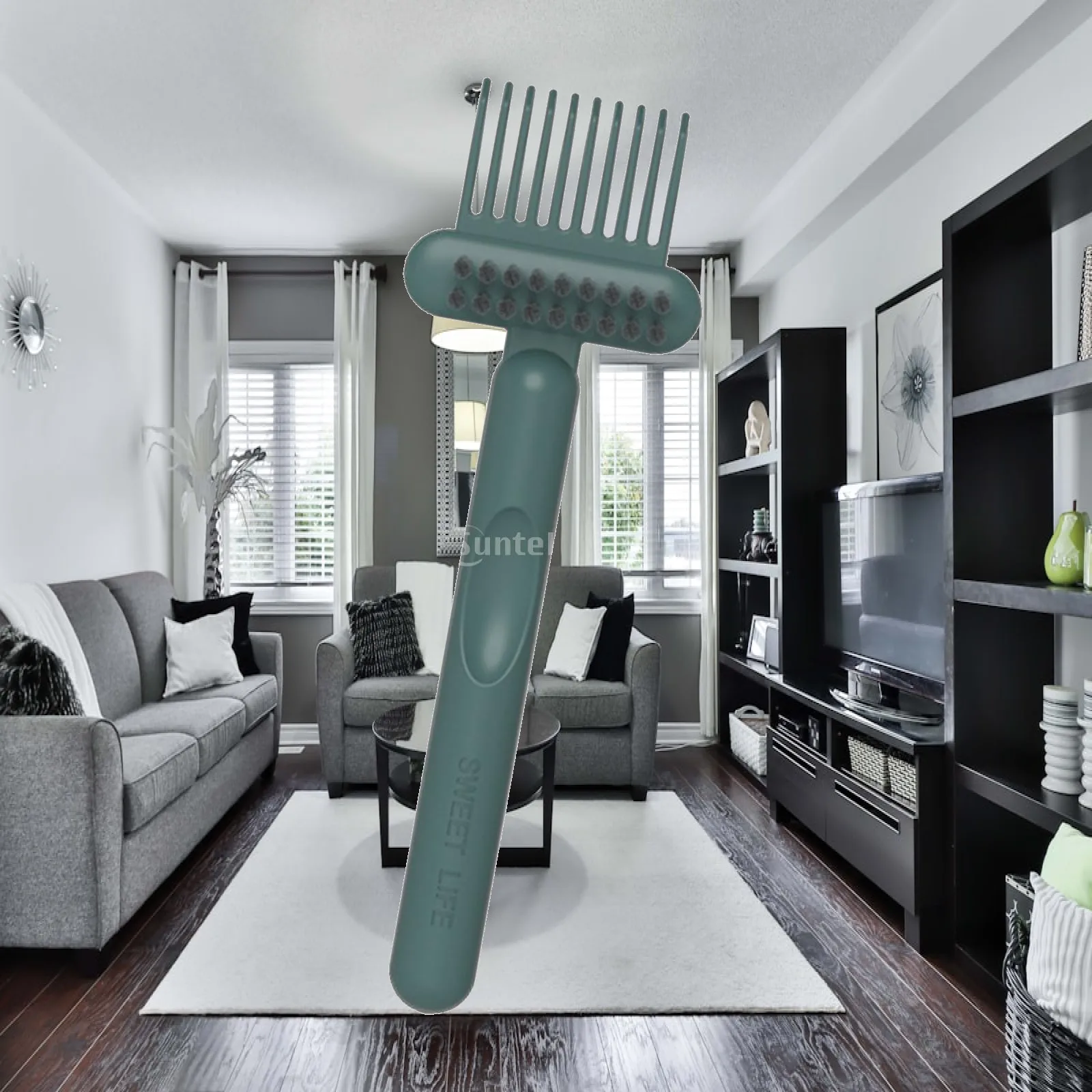 Hair Brush Cleaning Tool Mini Comb Cleaner Brush Easy to Use PP Durable for Hair Brushes and Combs