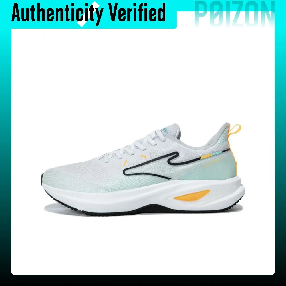 Erke Total Goose 2.0 Comfortable Slip Resistant Low top Running Shoes Men's White Blue 11124203124//