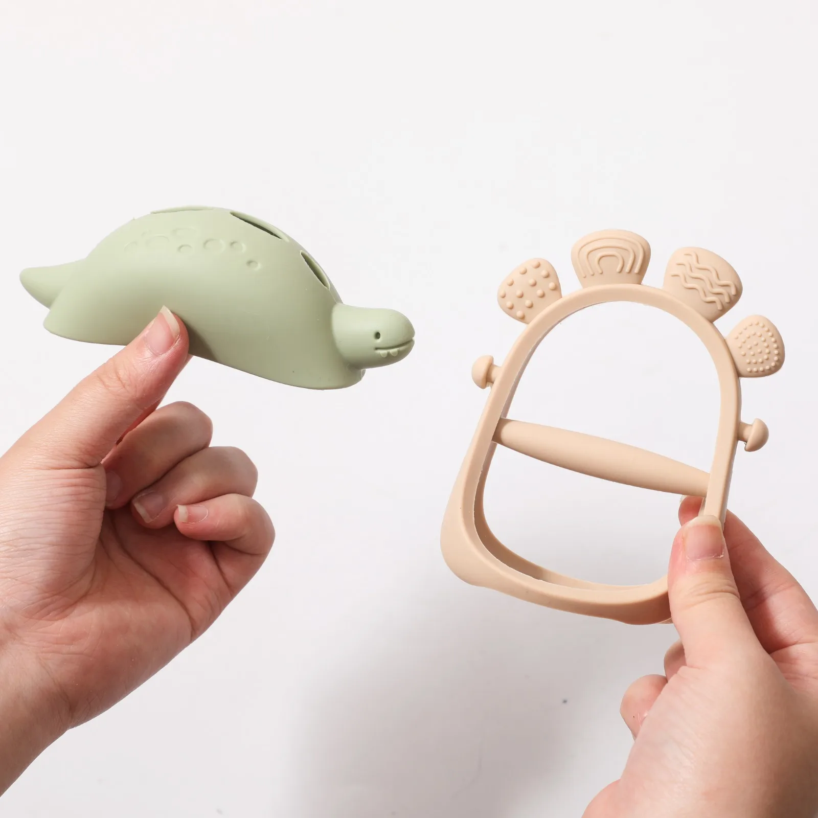 Silicone Baby Teether, Animal Teething Stick, Gum Massager, Soothing Toy, 0-12 Months, Anti-Hand Sucking, Baby Gift