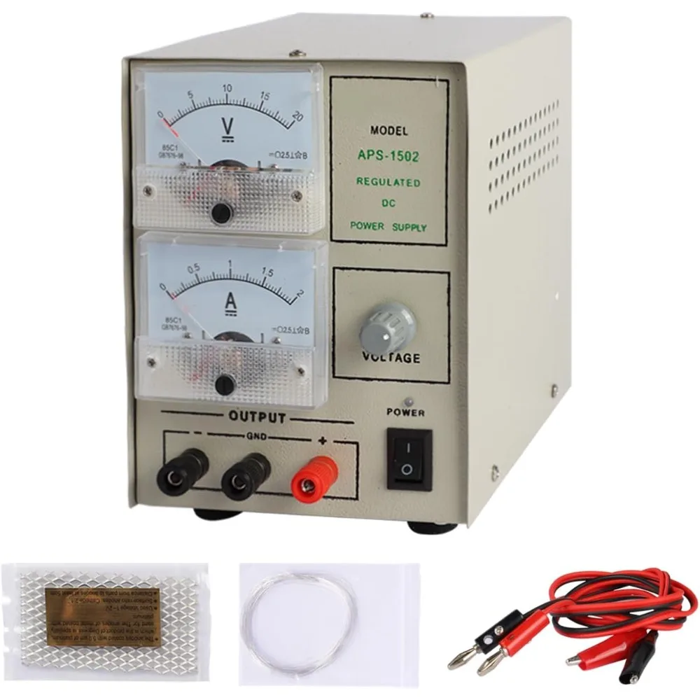 110v/220v 1502 Silver Gold Electroplating Machine Portable 2A Jewelry Gold Plating Machine Kit with Adjustable Voltage