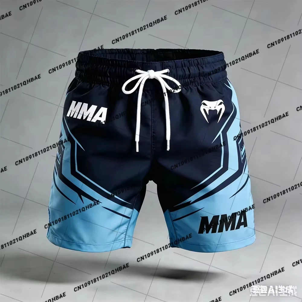 2026 New Men MMA Summer Fighting Night Octagonal Cage Boxing Quick Drying Breathable Shorts Women Fashion Event Sports Shorts 