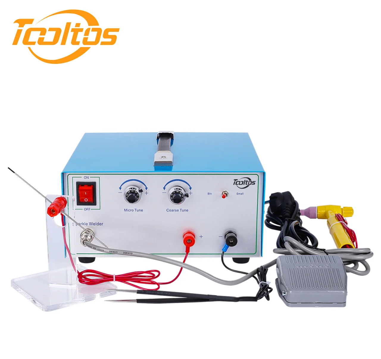 TOOLTOS 80A Machine Spot Solder Jewelry with High-Precision Current Durable Sheet Metal Soldering Tool 600W