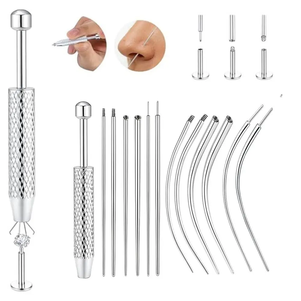 Stainless Steel Piercing Taper Tool Earring Applicator Professional Earring Applicator Piercing Kit Earring Tool