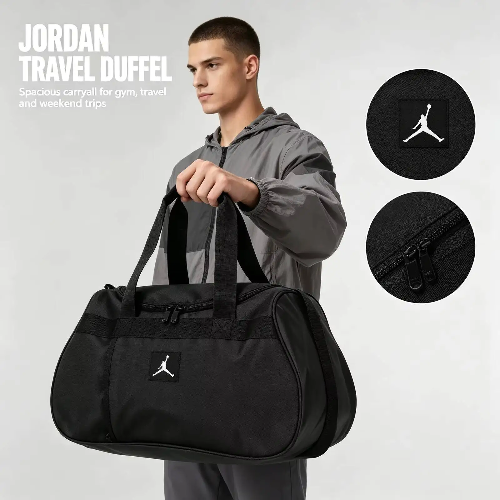 New Nike Men's And Women's Luggage Sports Crossbody Outdoor Fitness Shoulder Bags, Portable Casual Bags JD2413009AD-001