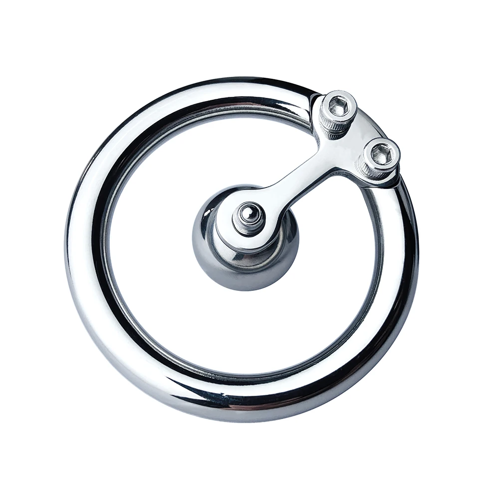 FRKO Sissy Flat Chastity Cage Stainless Steel With Protaste Massage Ball Screw Cock Lock Penis Ring BDSM Sex Toy Men 18+