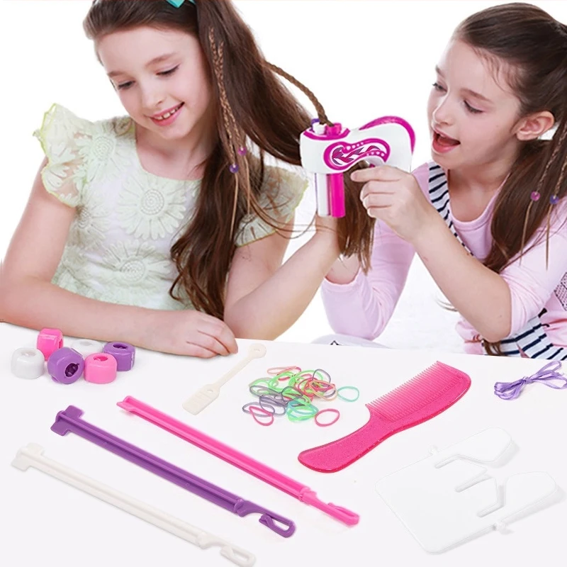 Children's hair braiding set, three-strand automatic hair braid maker, girl's costume toy, birthday gift, festival gift