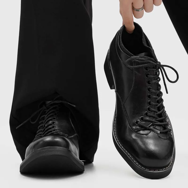 Men Spring  Autumn Hot Casual Business Shoes Asymmetric Strap Personalized Youth Fashion Shoes