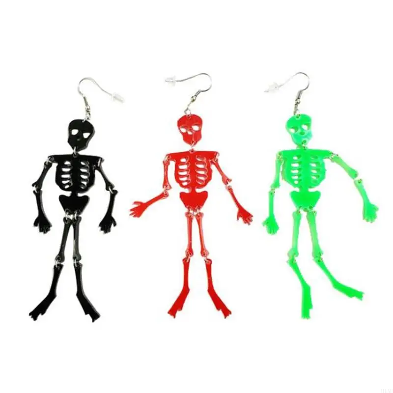 91AF DIY Bear Sugar Earrings Silicone Mold Handmade Jewelry Necklace Hanging Pendant Skeleton DIY Art Crafts Casting Mold