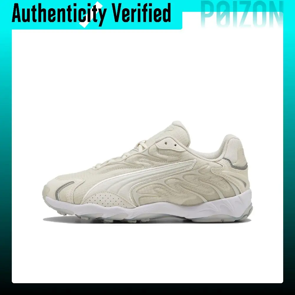 PUMA Inhale Slip Resistant Abrasion Resistant Low top Running Shoes Unisex Gray White 403275-01