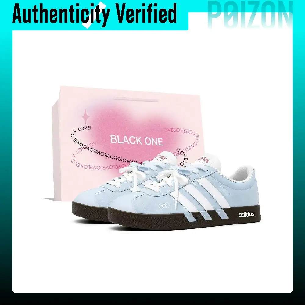 Adidas Vl Court Classic German Army Trainers Unisex Low-top White/Blue/Brown JS3003(Team2102--SBOX)