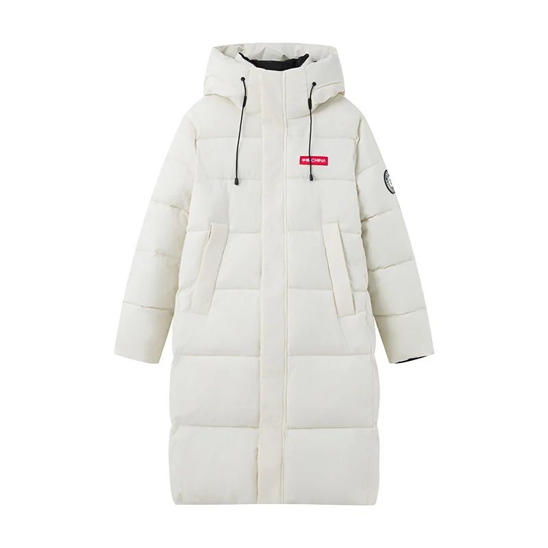 Winter Clothes Over-the-knee Puffer Jacket Hooded Mid-length Unisex Cotton Jacket Loose Thick Warm Couple's Cotton Jacket Parkas