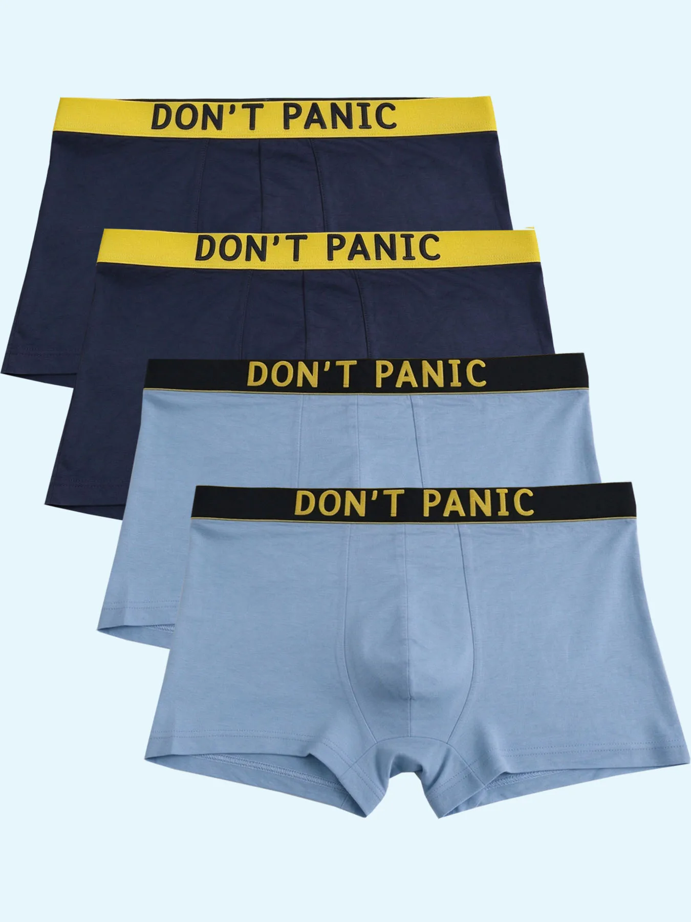 4PCS men's underwear letter belt design comfortable breathable simple fashion sports casual underwear combination