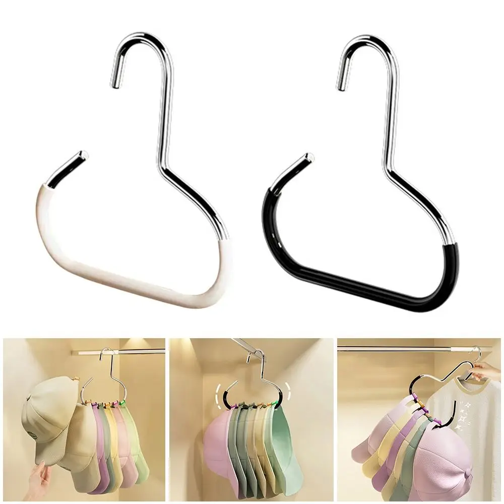 Fashion Circle Ring Hat Hanger Non-marking Non-slip Hat Storage Hook Scarf Towel Tie Hanging Rack