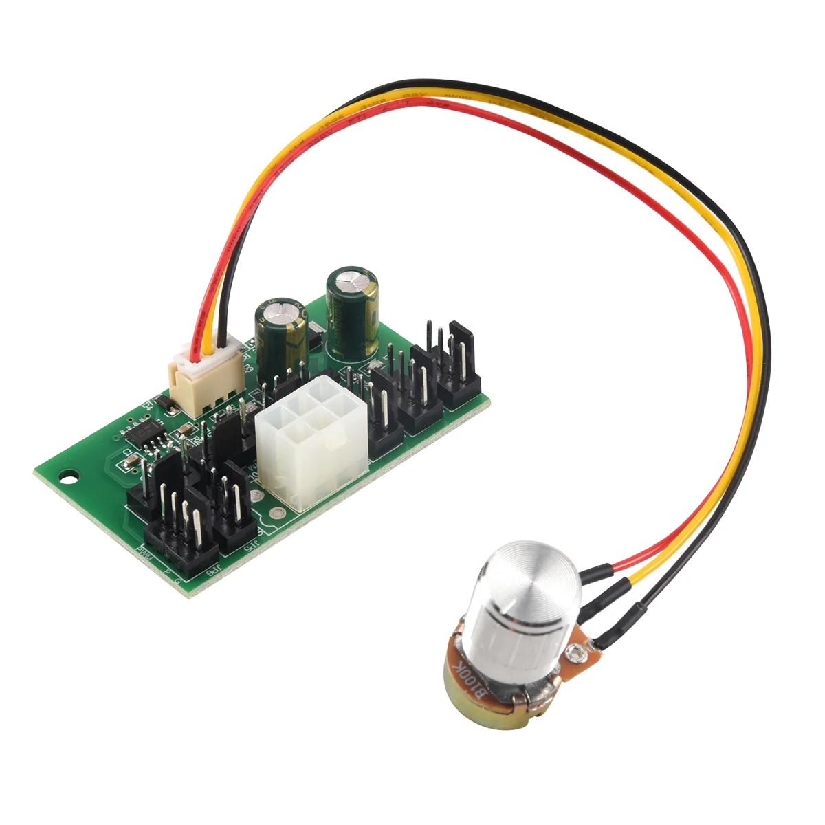 1Pcs Computer Case Miner Fan Speed Controller 8-Channel Fan Hub PWM High-Power Violent Fan Controller DC12V