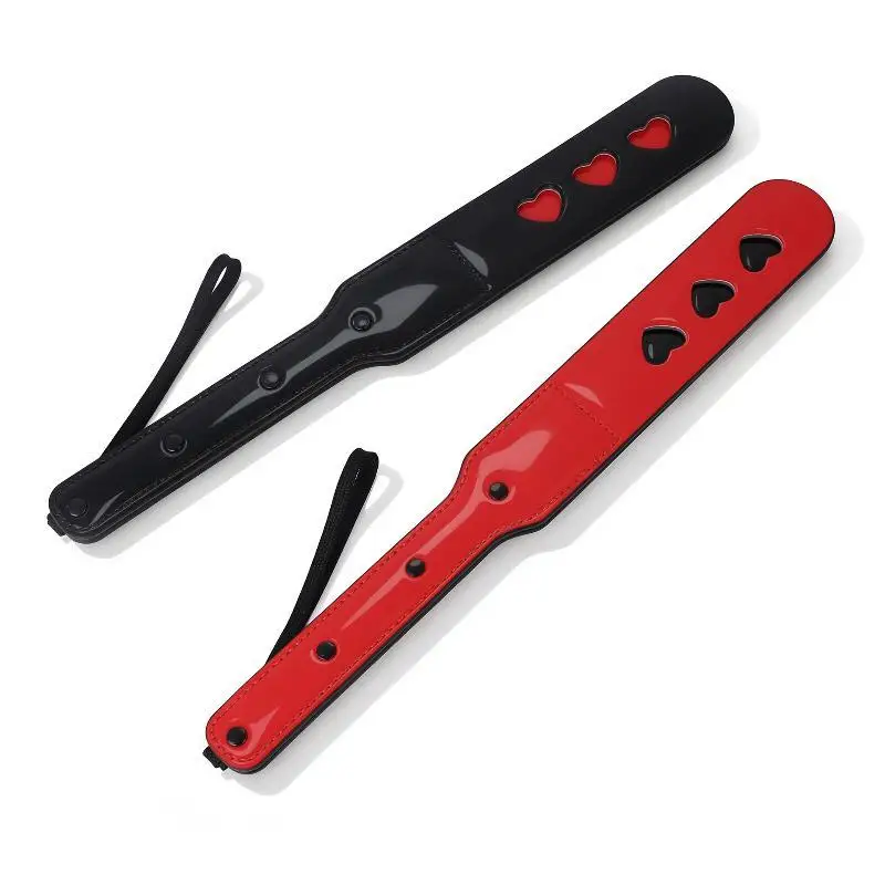 B2 Colors Heart Slave Paddle Whip For Couples Slave Spanking Paddle Sex Whips Erotic Adult Games Sex Love Leather Whips