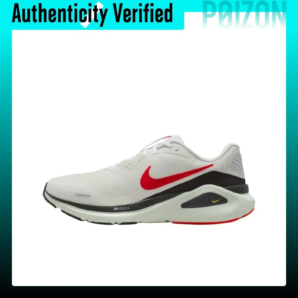 Nike Zoom Structure 26 Running Shoes Men's White Black Red HJ1102-106