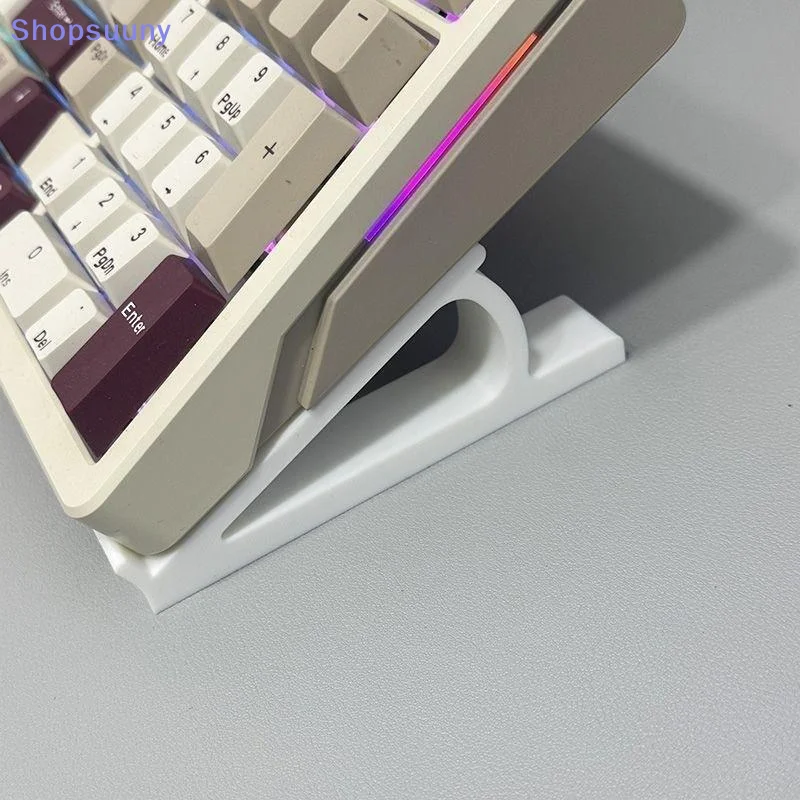 [SU]1 Pair Keyboard Elevated Stand Portable Raised Keyboard Angle Plastic Computer Keyboard Riser Accessories Monitor Holder[SU]