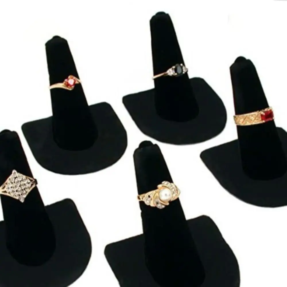 Jewelry Props Organizer Rings Display Holder Bracelet Ornaments Jewelry Display Rack Storage Velvet Ring Display Stand Gift
