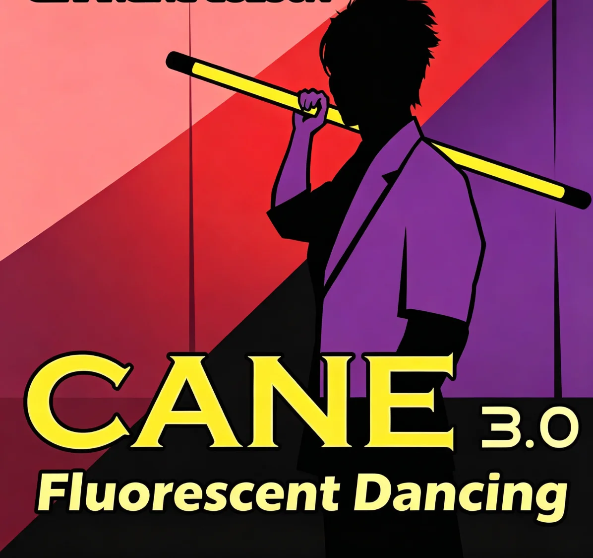 Color Changing Cane 3.0 Magic Trick Prop Fluorescent Dancing Cane Stage Magic Illusion Gimmick Professional Magician Performance