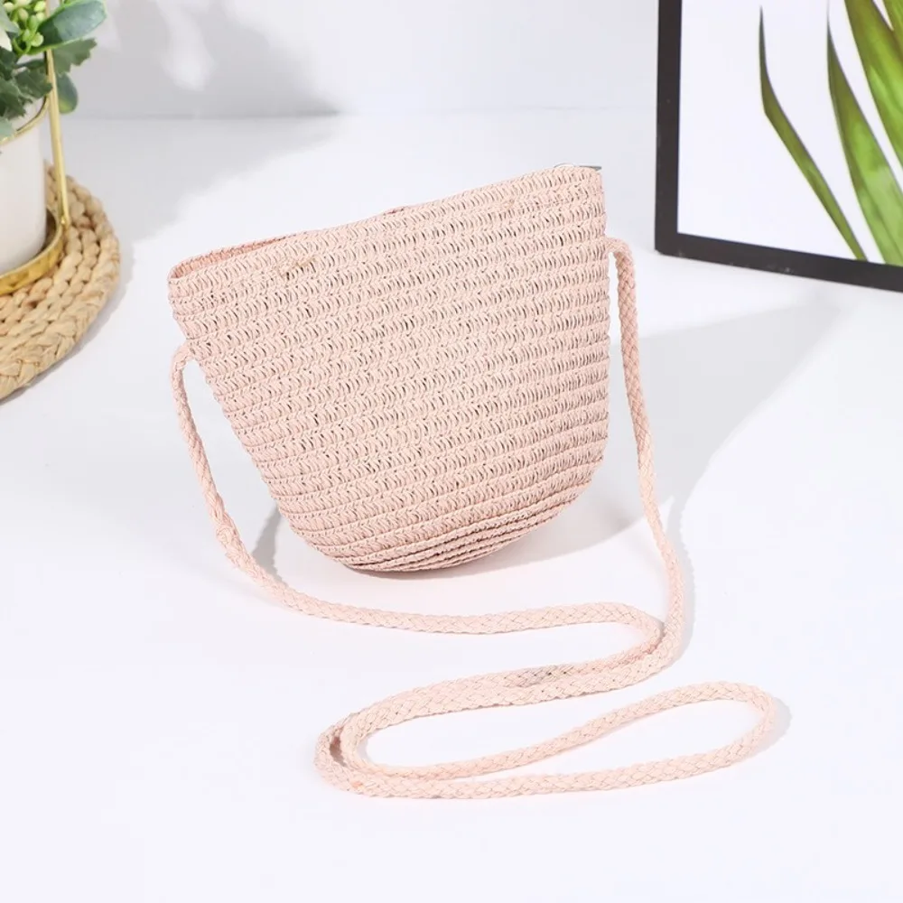 Fashion Shell Shape Straw Bag Handmade Straw Handbag Handbag Women