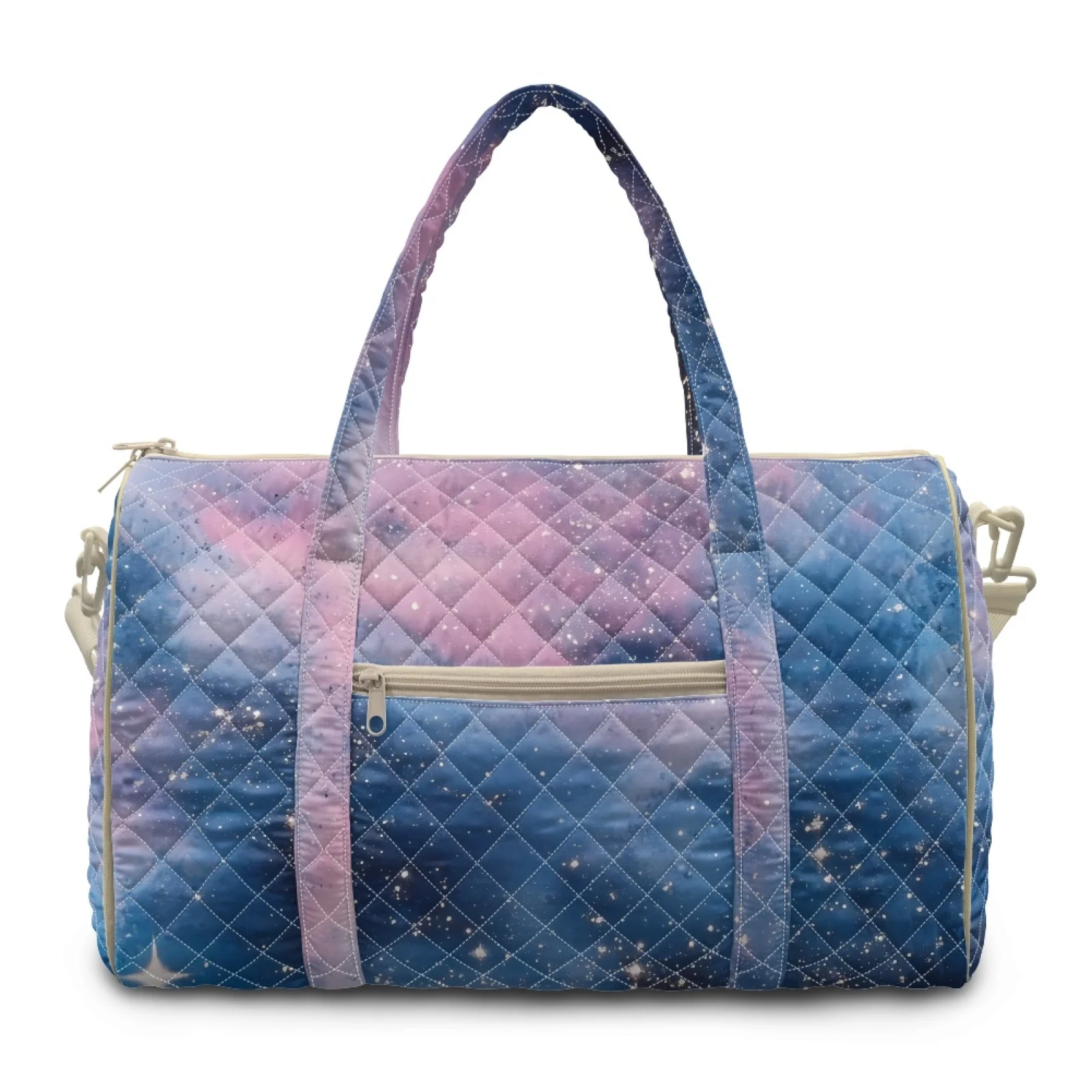 Coloranimal Gradient Galaxy Starry New 2026 Spacious Quilted Tote Gym Bag, Lightweight Polyester for Women Beach Workout Travel