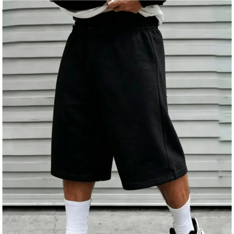 Thin Velvet Wide Leg Sports Straight Shorts for Spring, Summer, and Autumn, Lightweight Flat, Thin Velvet Loose